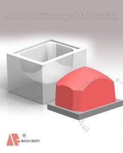 Mould of Silicone Pad for pad printing (Square shape)