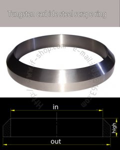 Tungsten carbide steel scrape ring for ink cup of pad printer