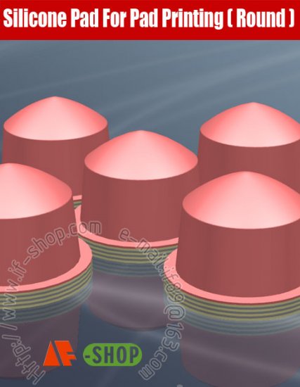 Silicone Pad for pad printing (Cylindrical shape), IF-SiliconePADC