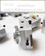 PAD hold (print head fix part) for pad printer - w
