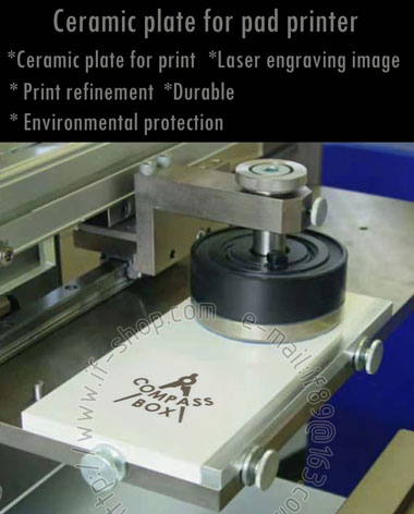 Ceramic plate for print (thickness 10mm) - Click Image to Close