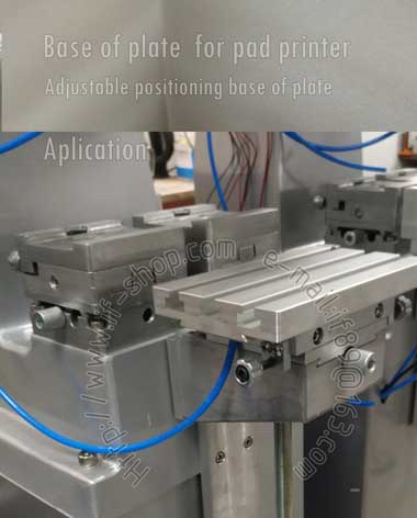 Adjustable positioning base for print plate|IF-BASE1|Print equipment parts