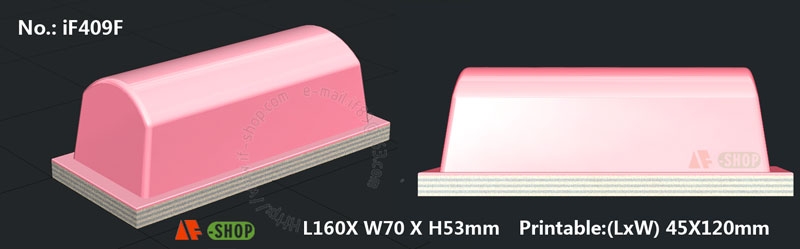 Mould of Silicone Pad for pad printing (Square shape), IF-SiliconePADS