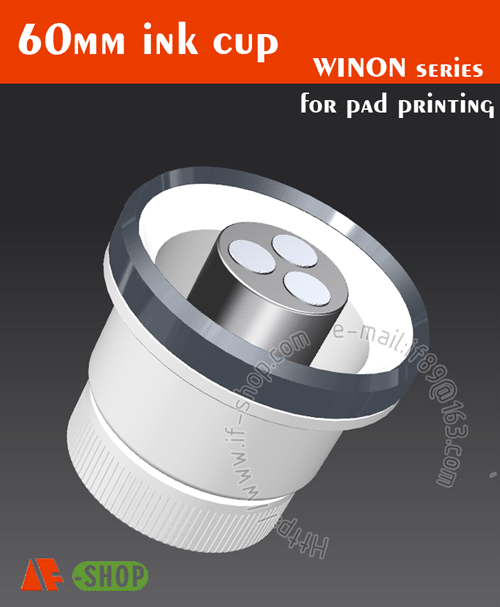 Ink cup for pad printer (outside diaØ60mm)IFCW60POMInk cup winon series